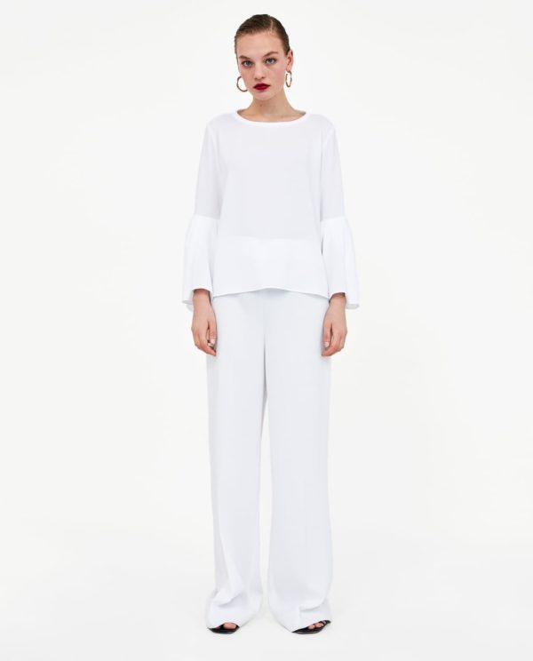 Модная блузка из шифона 2022 2023 года: белая
